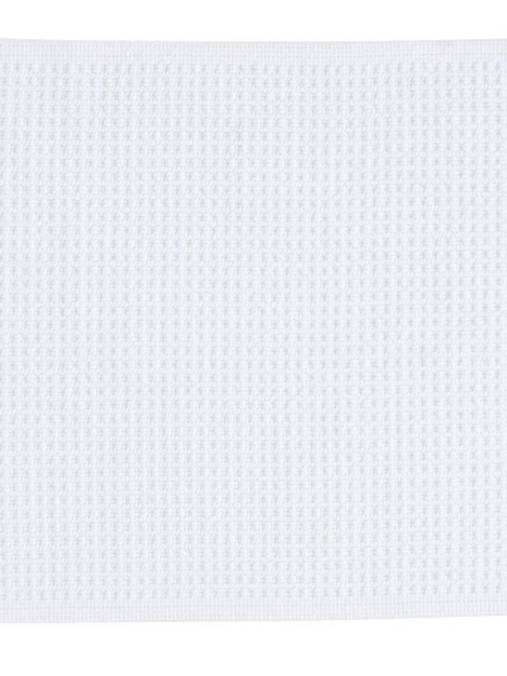 Pottery Barn White Waffle-Textured Bath Mat